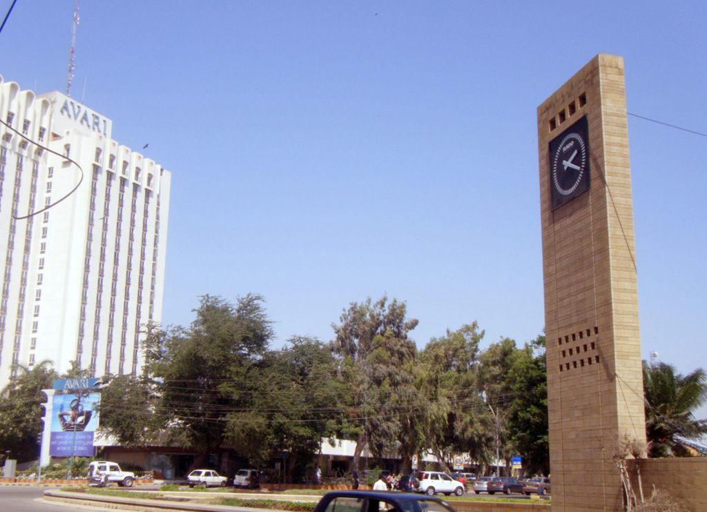 Metropole Rado Clock Tower front avari hotel