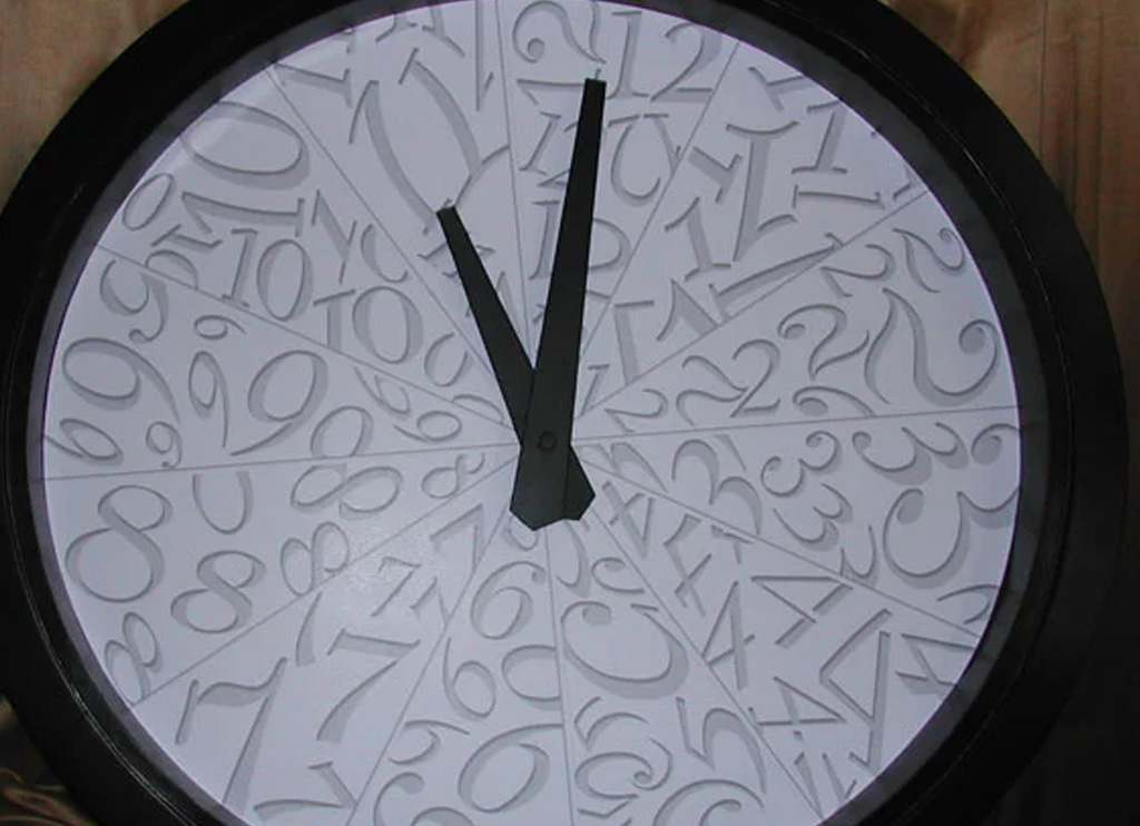 P.S.O. Glass Tower Indoor Clock